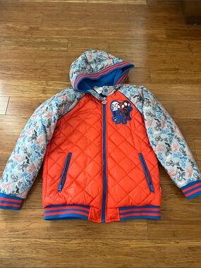 Disney Spidey & His amazing friends Quilted Hooded Jacket for kids